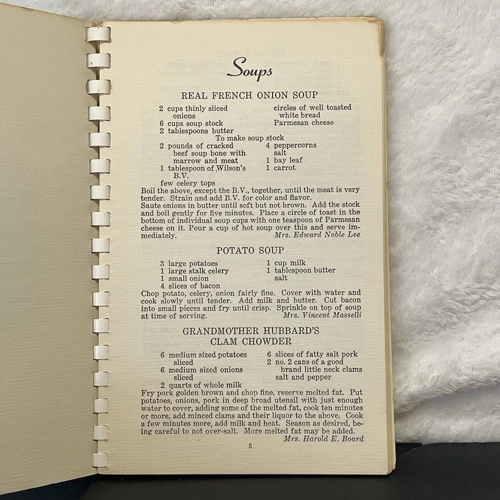 Vintage Church Cookbook CHOICE COOKERY Cooking Recipes Paperback Plastic Binding